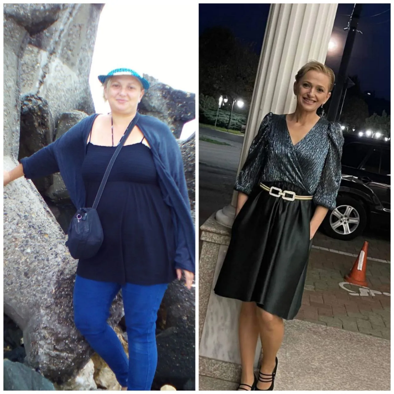 Larisa înainte și după programul Fitness Mama